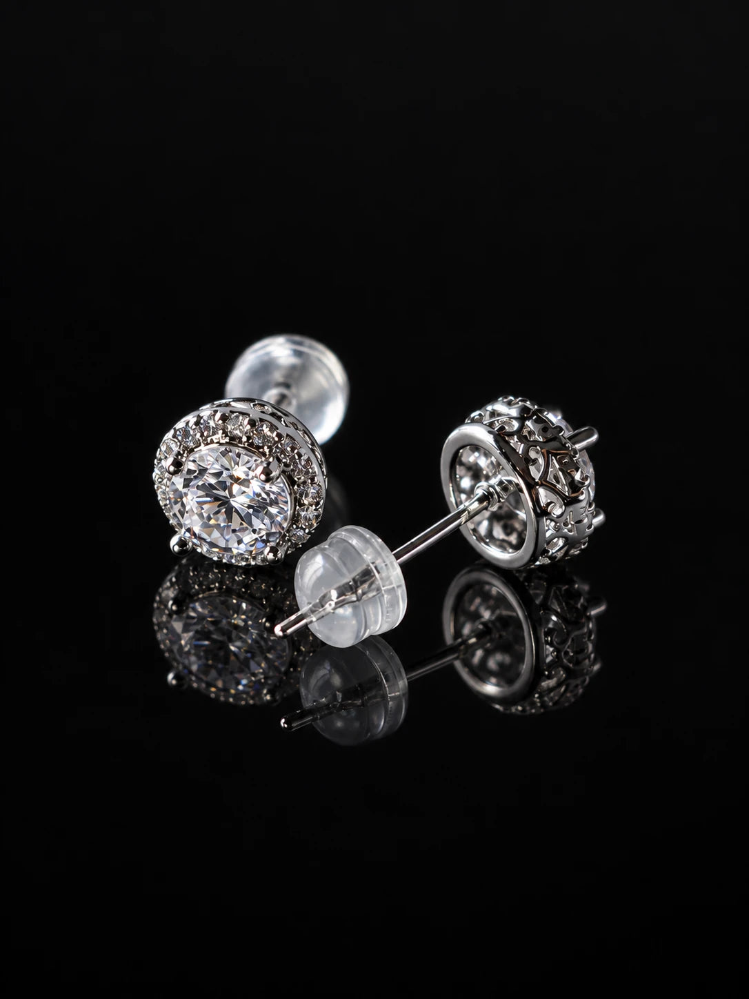 Diamond Star Stud Earrings