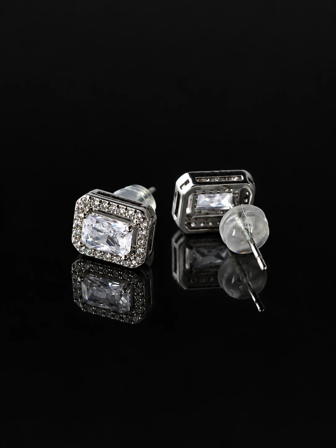 Square Cube Stud Earrings