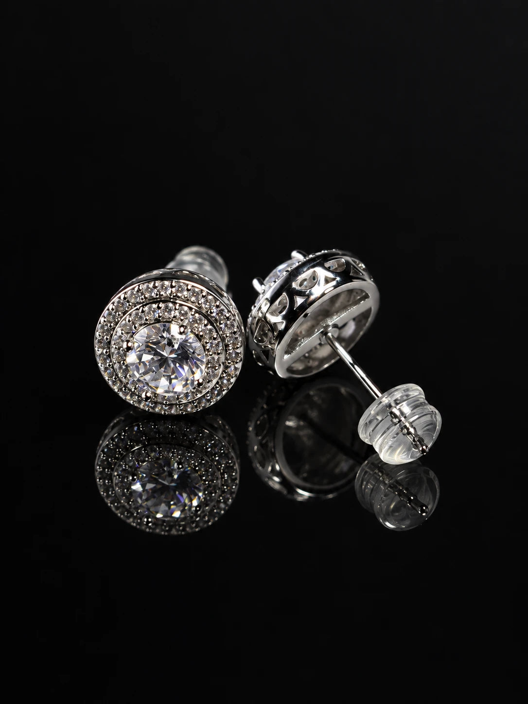 Layered Diamond Hoop Earrings