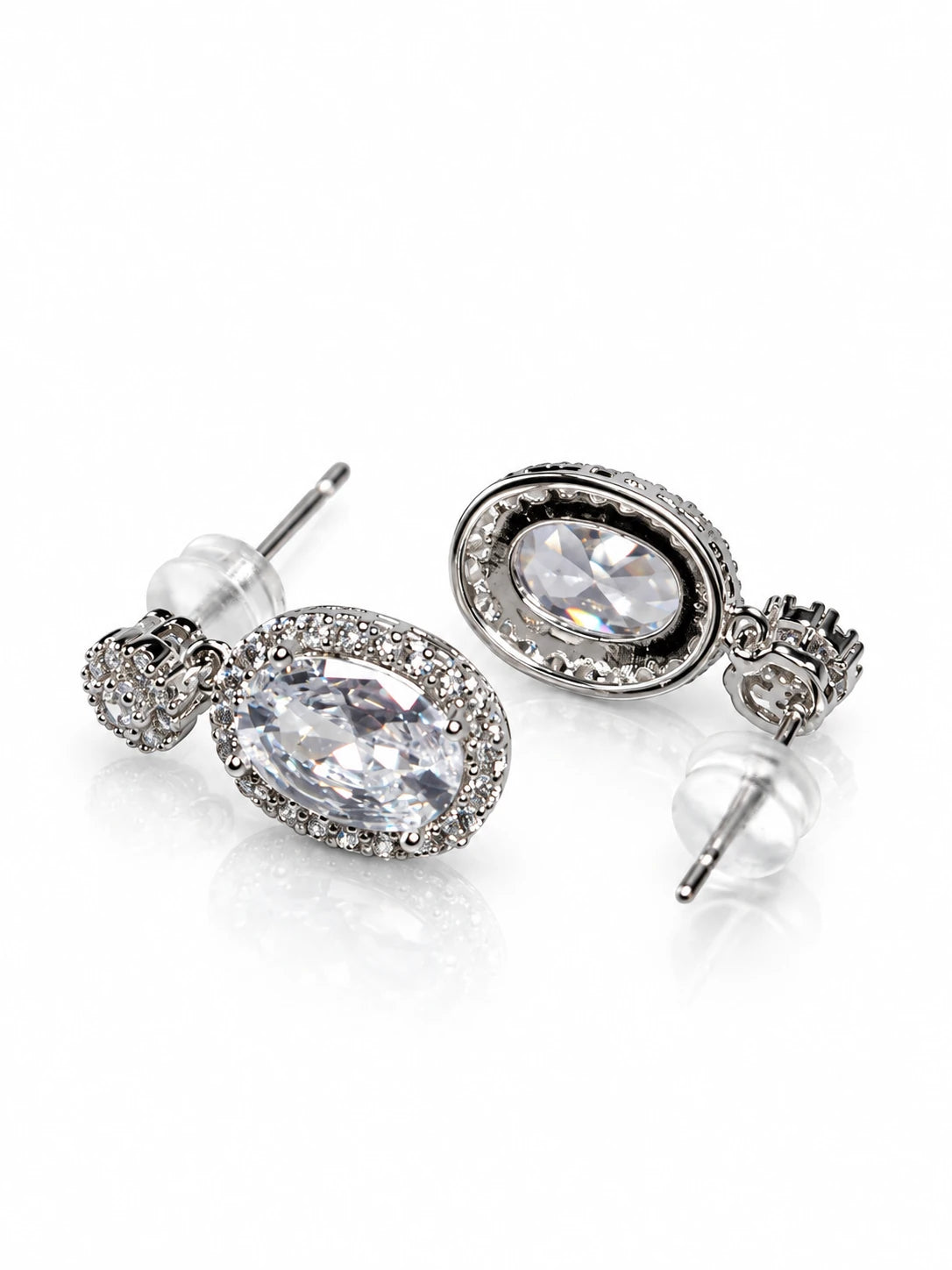 Vintage Oval Drop Earrings
