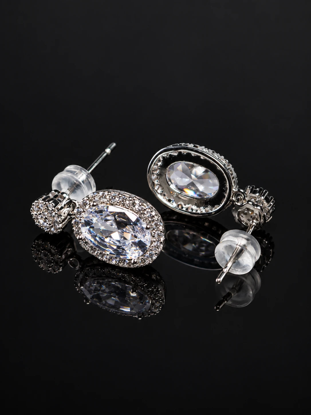 Vintage Oval Drop Earrings