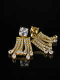 Gold Cascade Jacket Studs on a black background