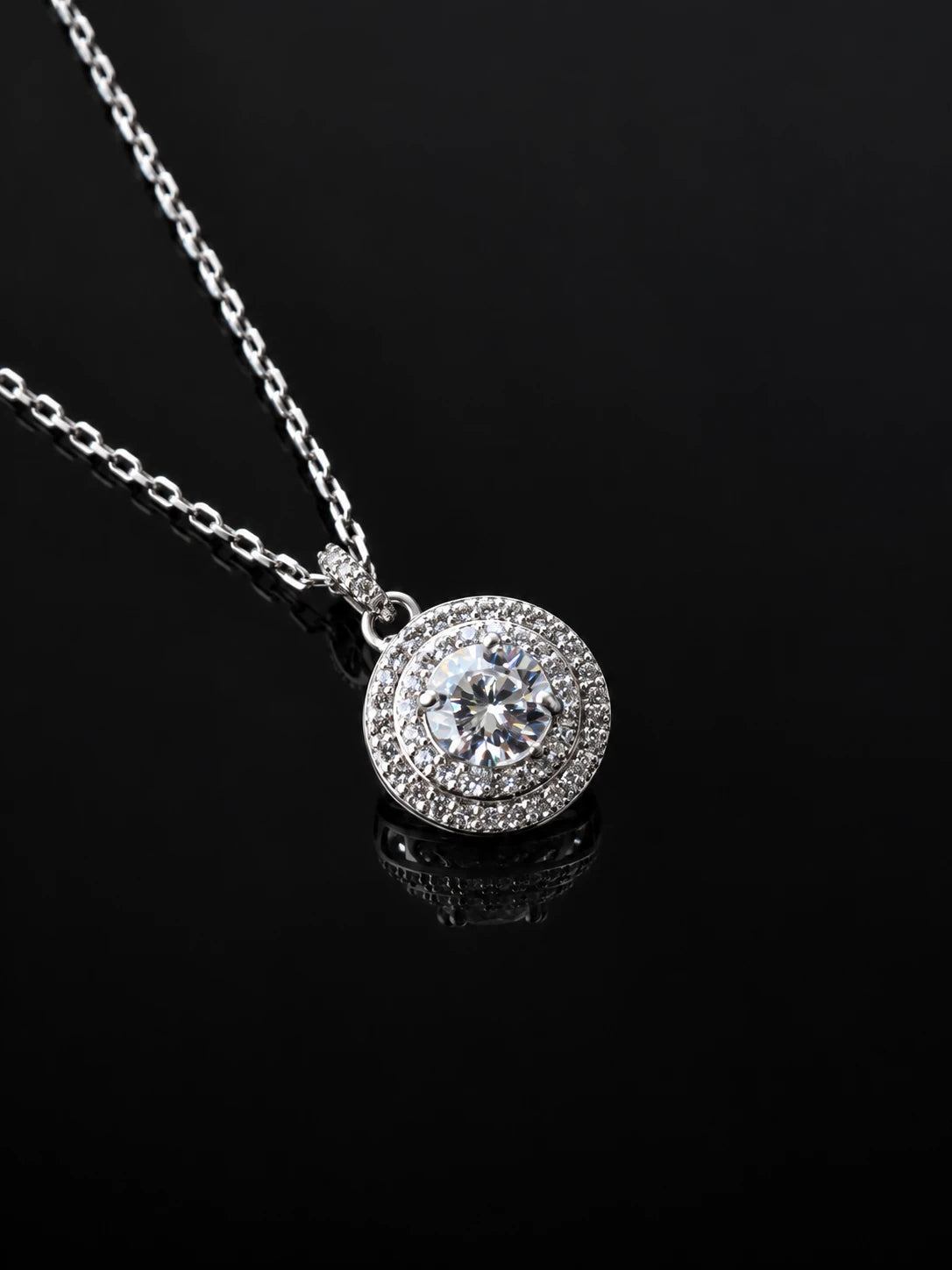 Silver Bezel Layered Necklace