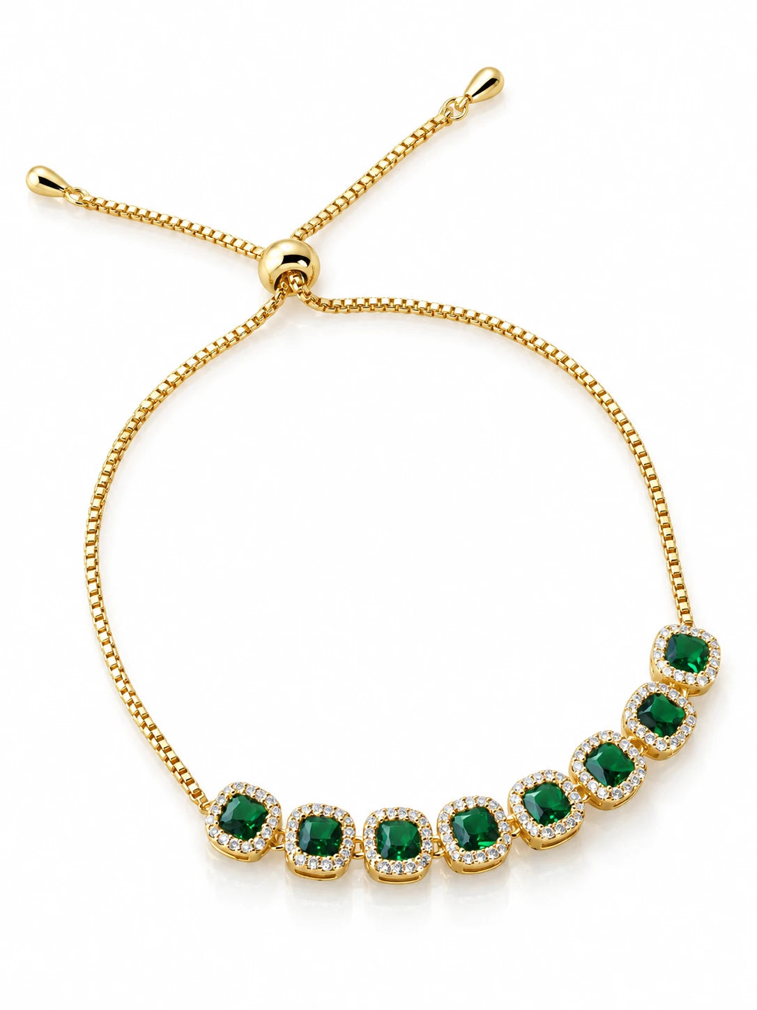 Green Inlay Cuff Bracelet