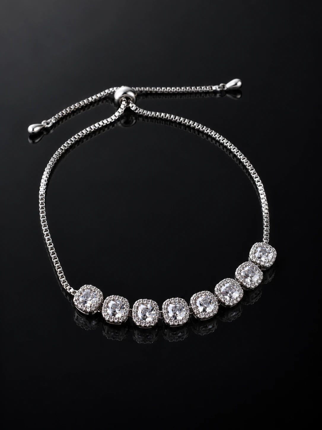 Silver Pav¡§| U-Cuff Bracelet