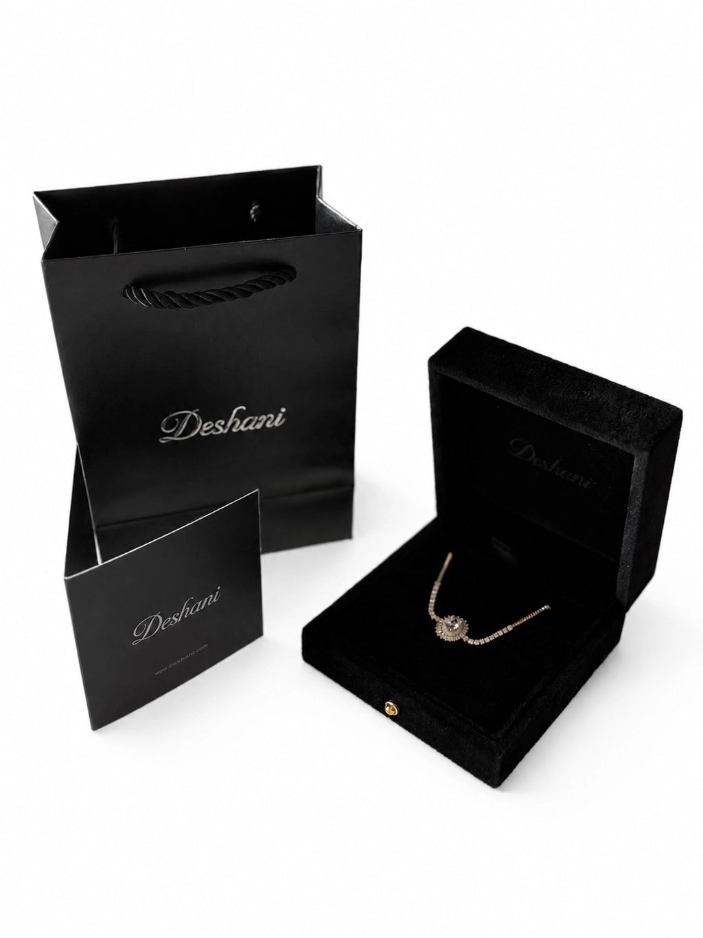 Oval Double Halo Gold Bracelet