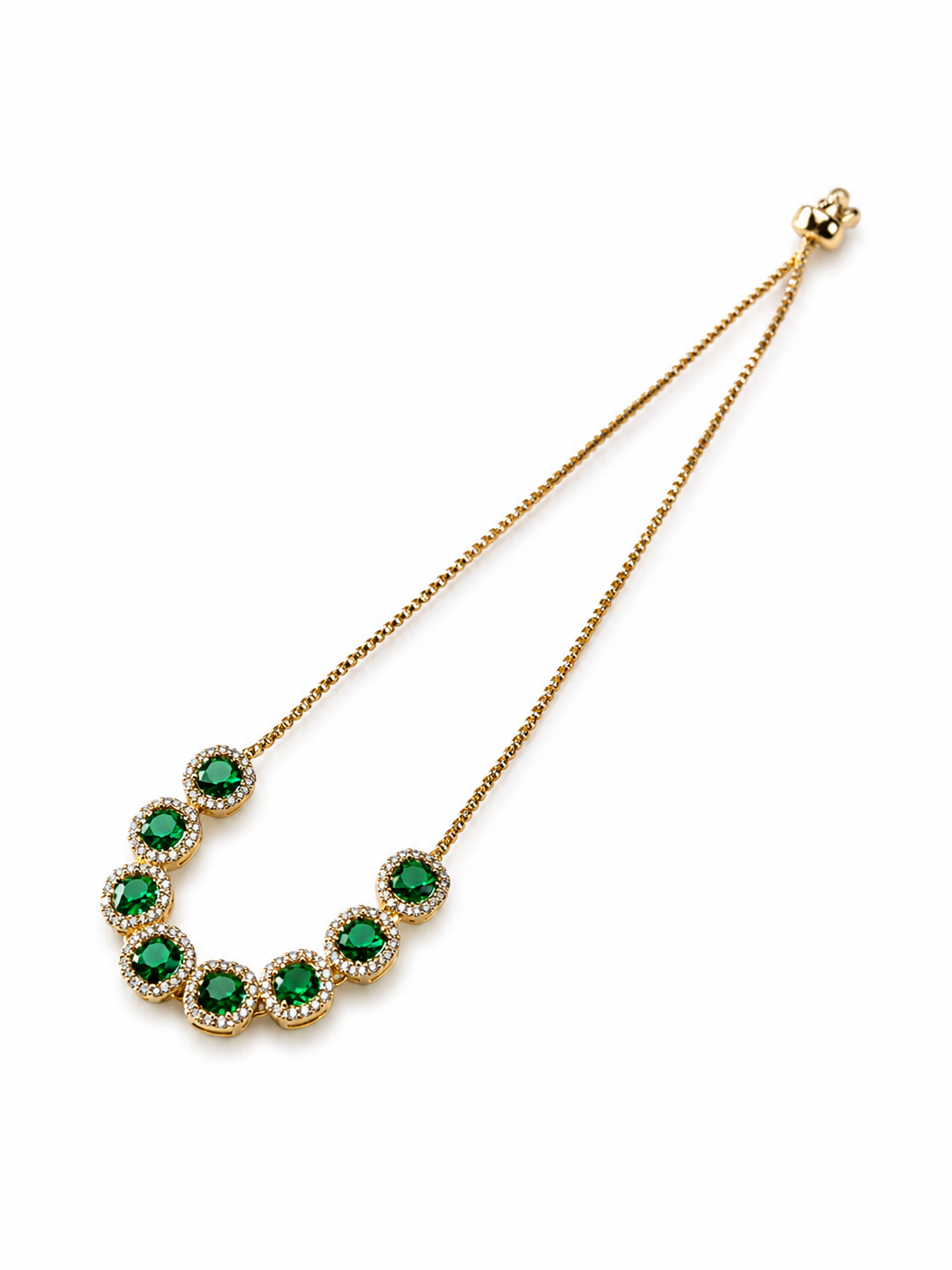 Green Inlay Cuff Bracelet