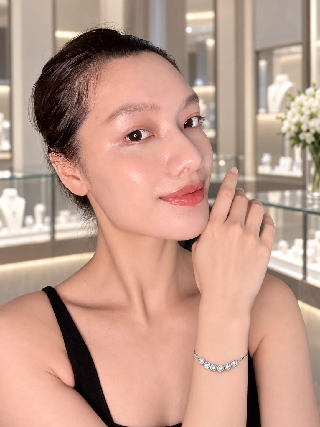 Silver Pav¡§| U-Cuff Bracelet