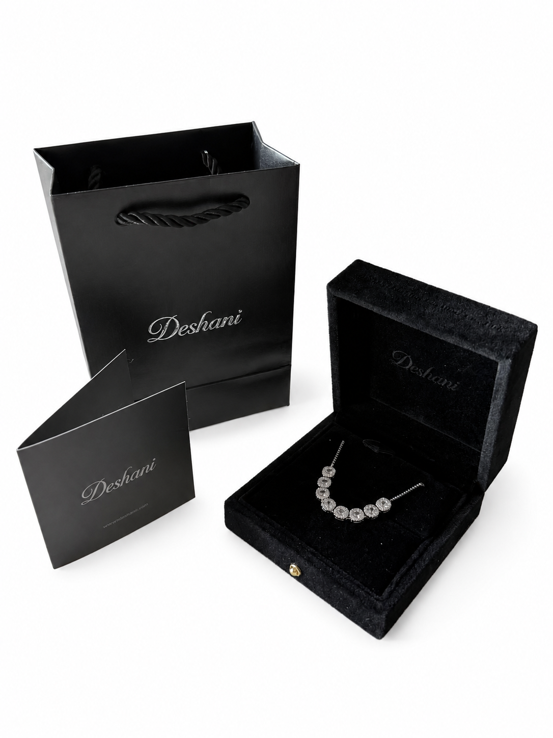 Silver Pavé U-Cuff Bracelet
