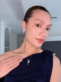 Rectangular Tassel Pendant Earrings