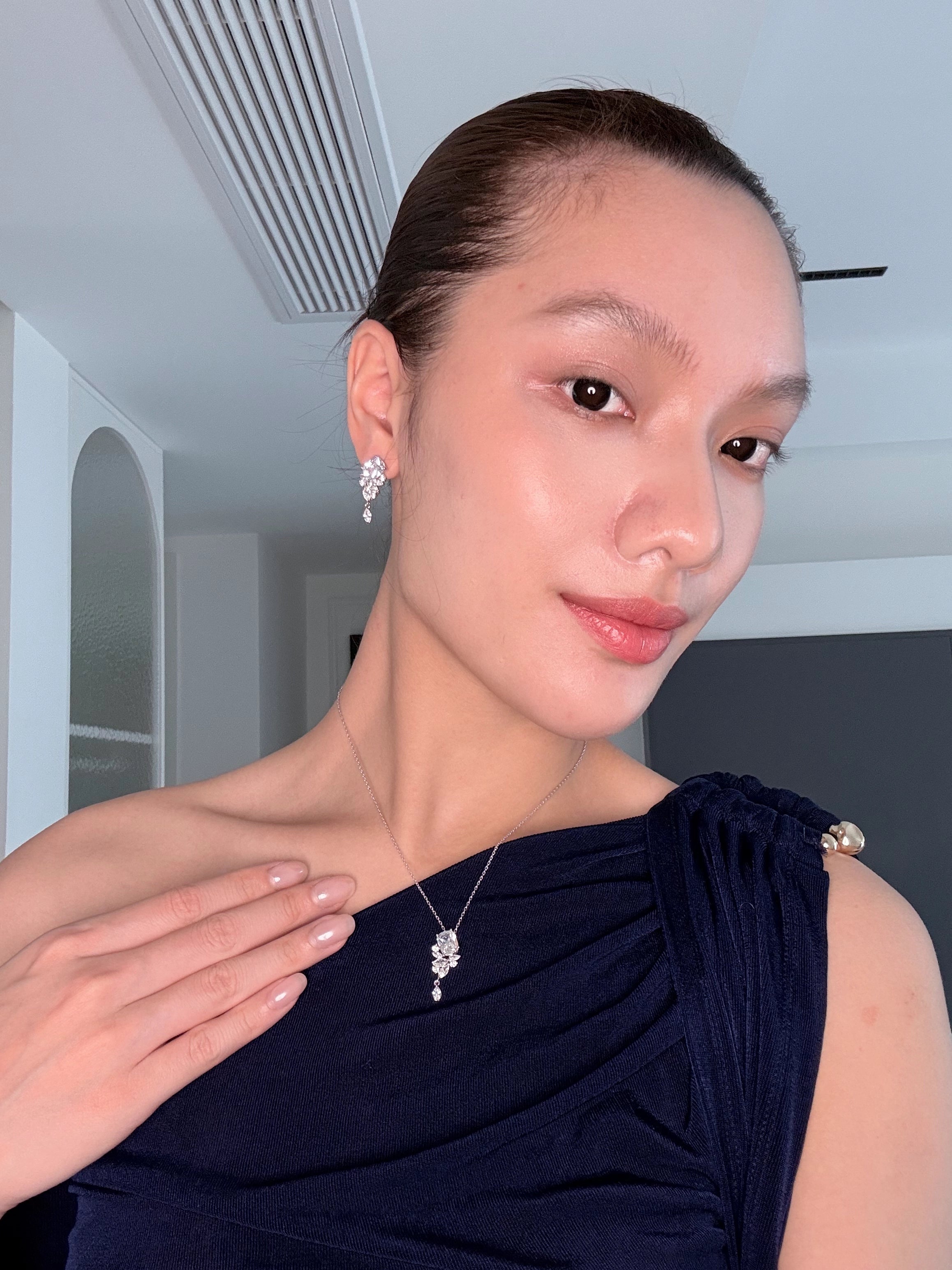 Rectangular Tassel Pendant Earrings
