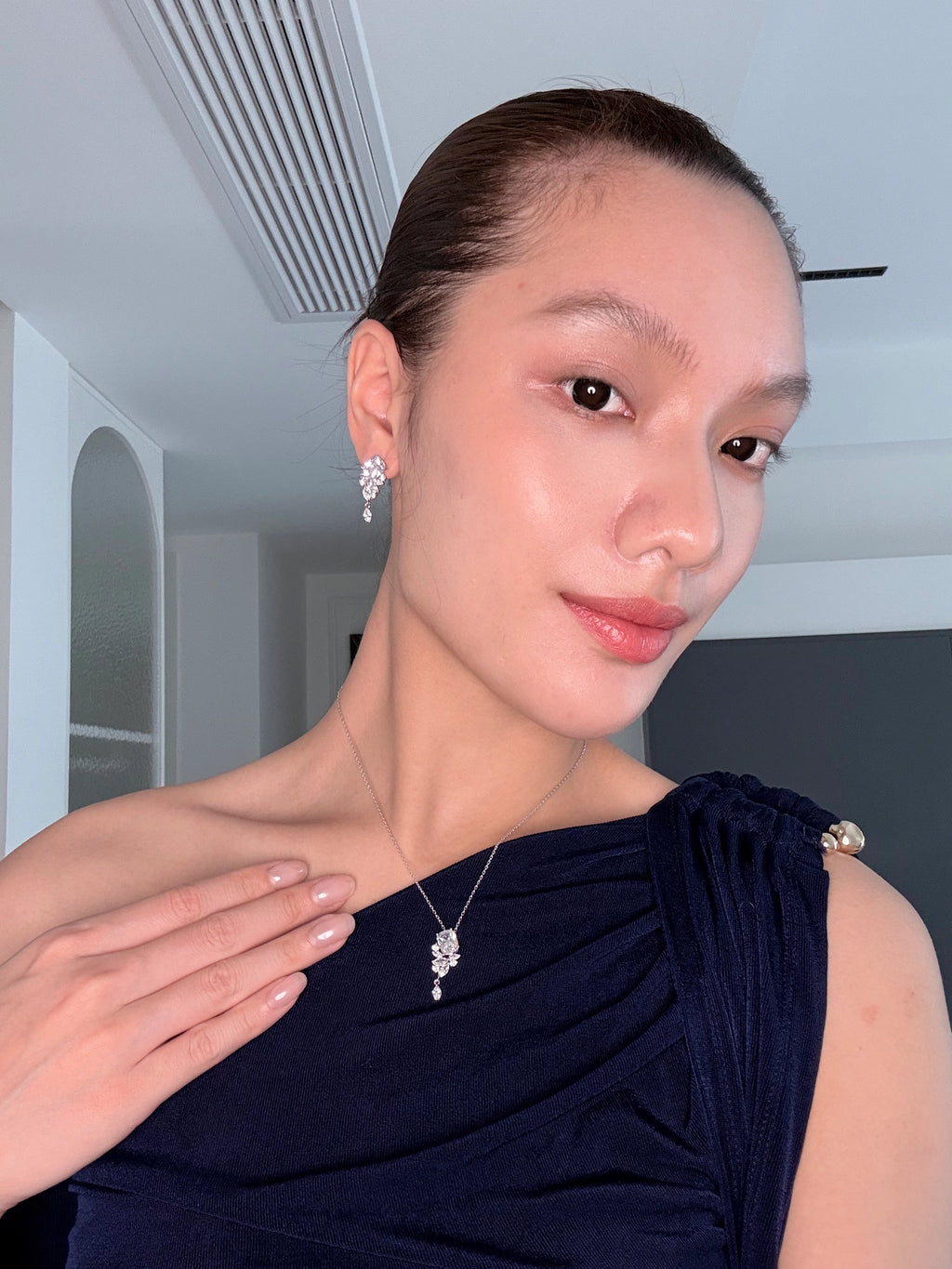 Rectangular Tassel Pendant Earrings