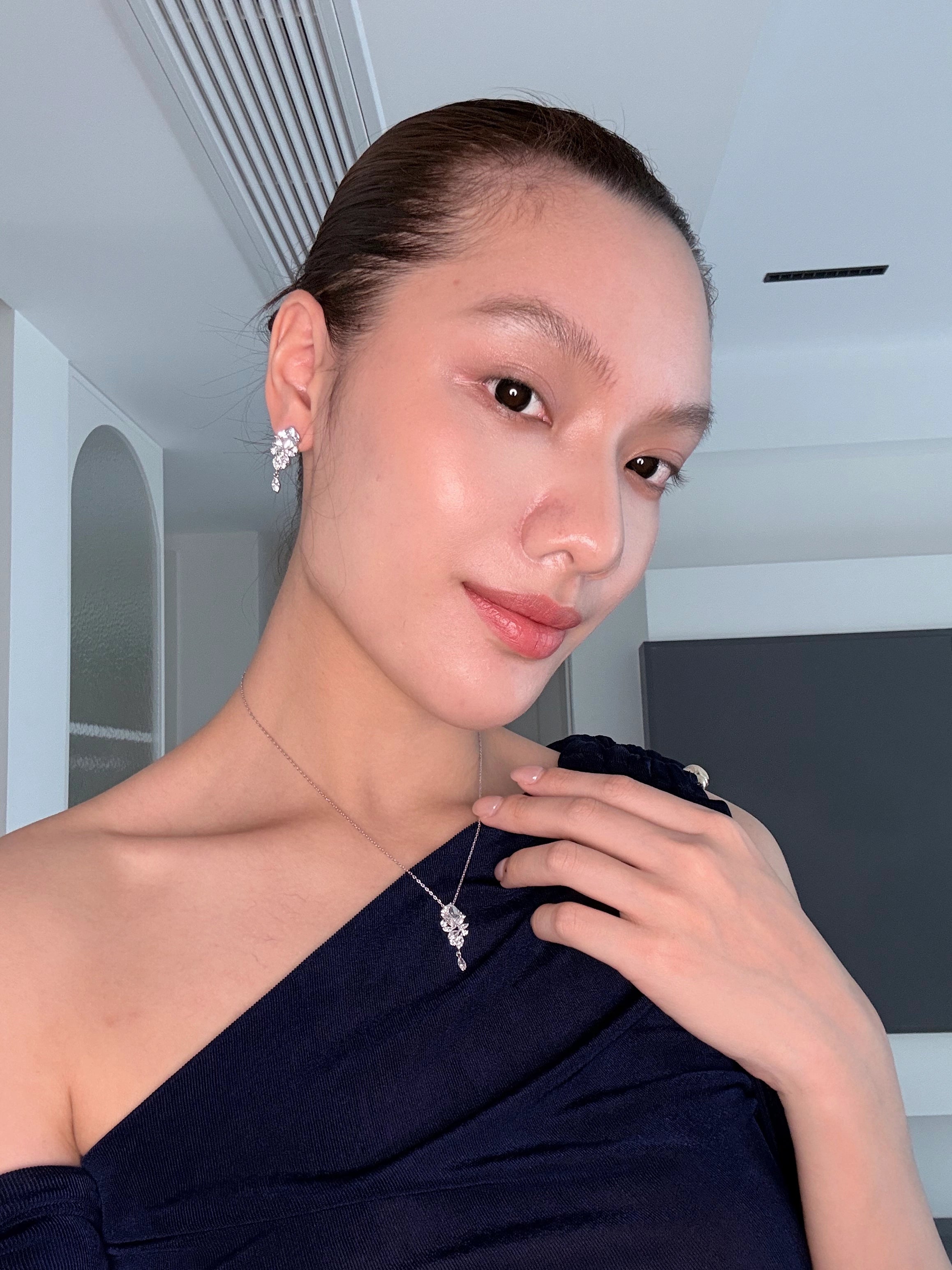 Rectangular Tassel Pendant Earrings