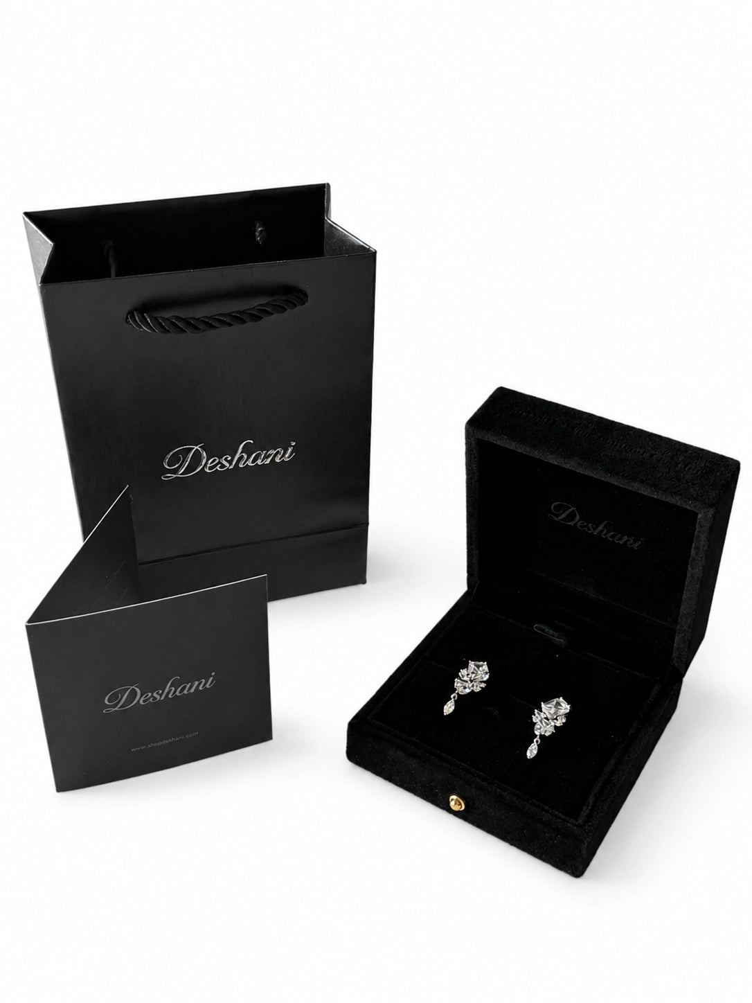 Rectangular Tassel Drop Earrings