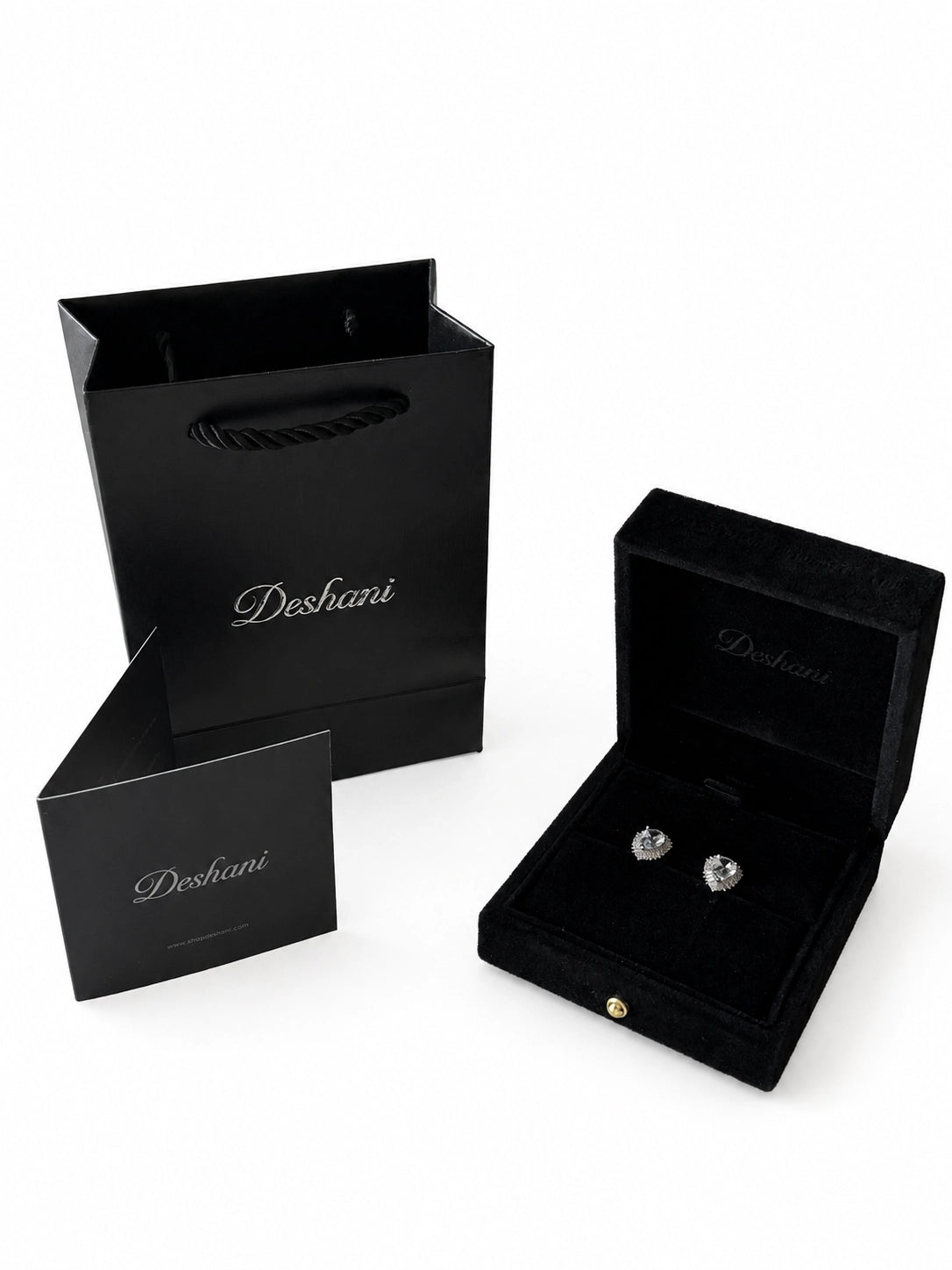 Pear Double Halo Stud Earrings