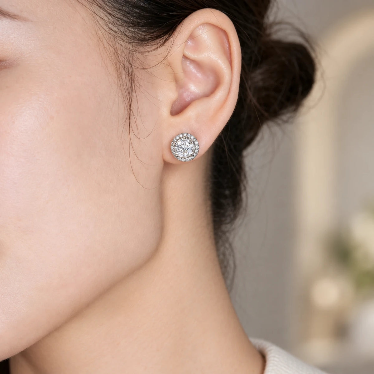 Diamond Star Stud Earrings