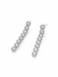Square Stone Drop Earrings