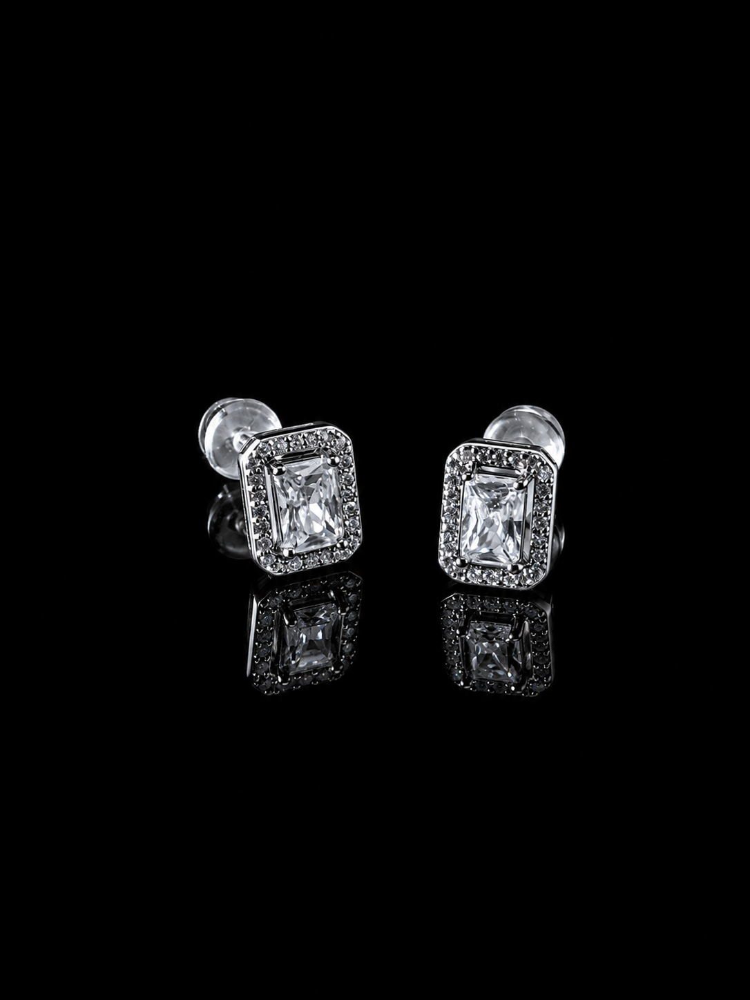Square Cube Stud Earrings