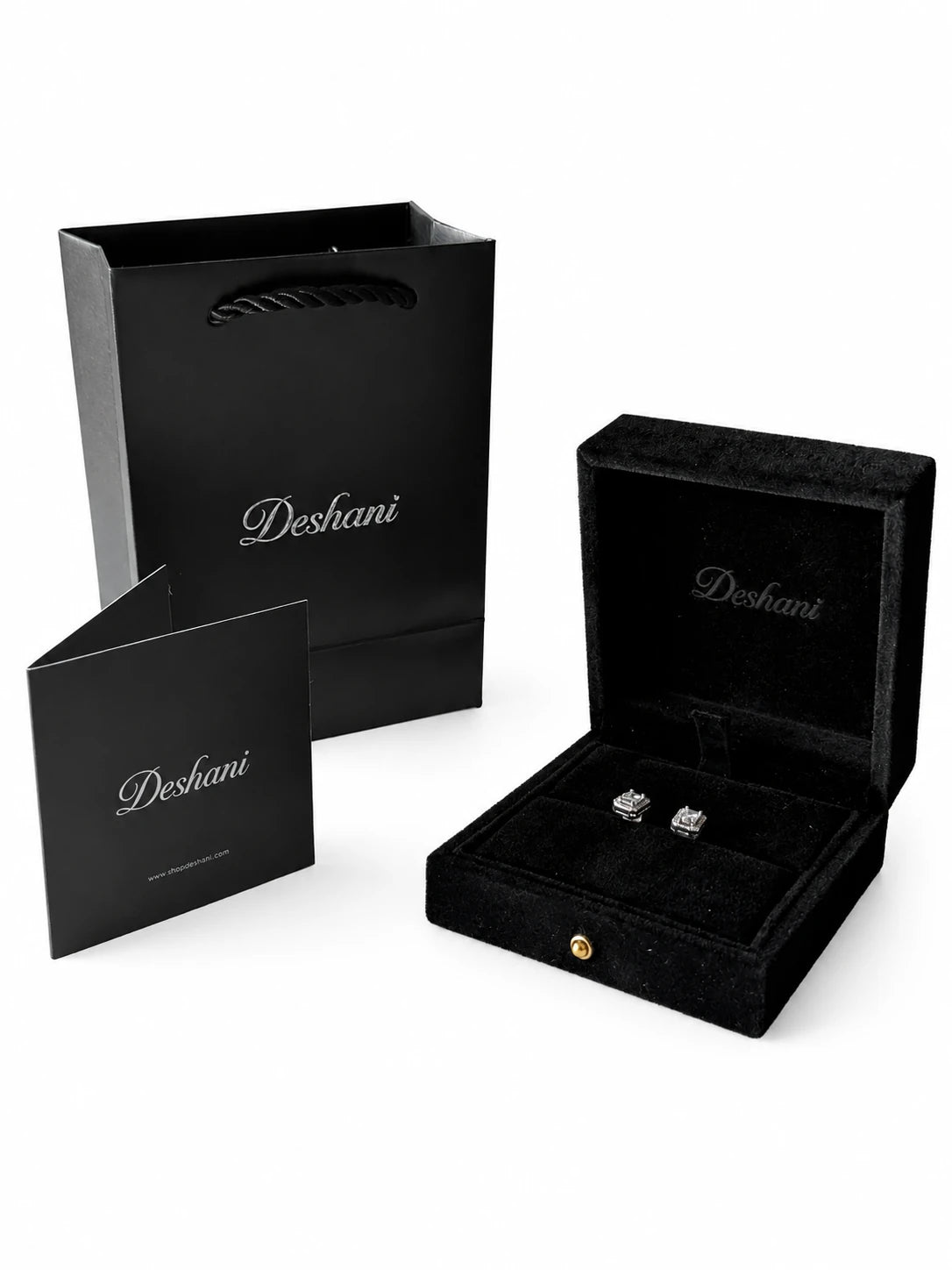 Square Cube Stud Earrings