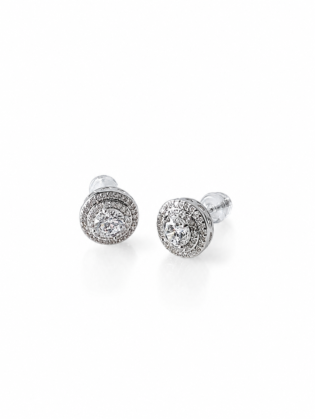 Layered Diamond Hoop Earrings
