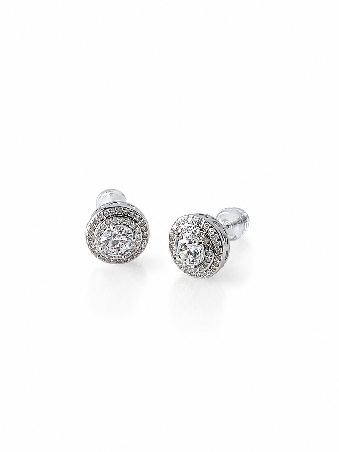 Layered Diamond Hoop Earrings