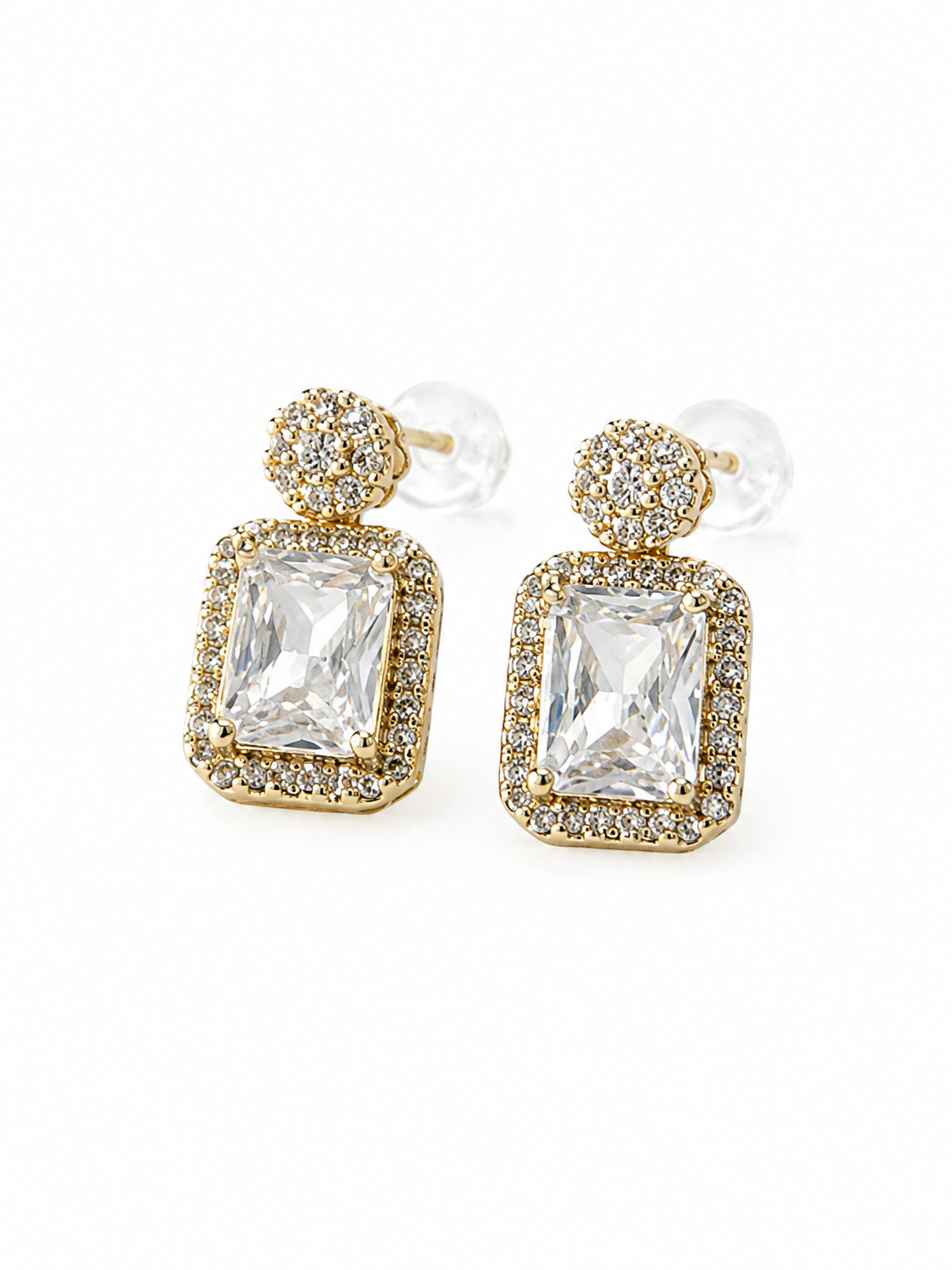 Vintage Square Drop Earrings