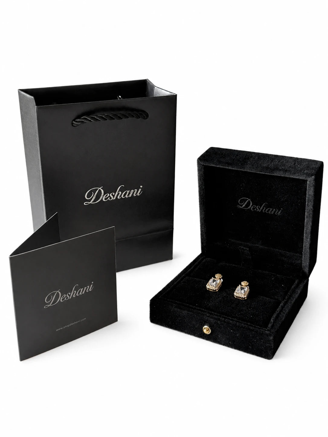Vintage Square Drop Earrings