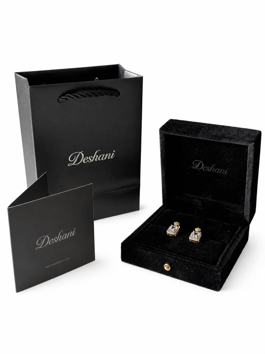 Vintage Square Drop Earrings