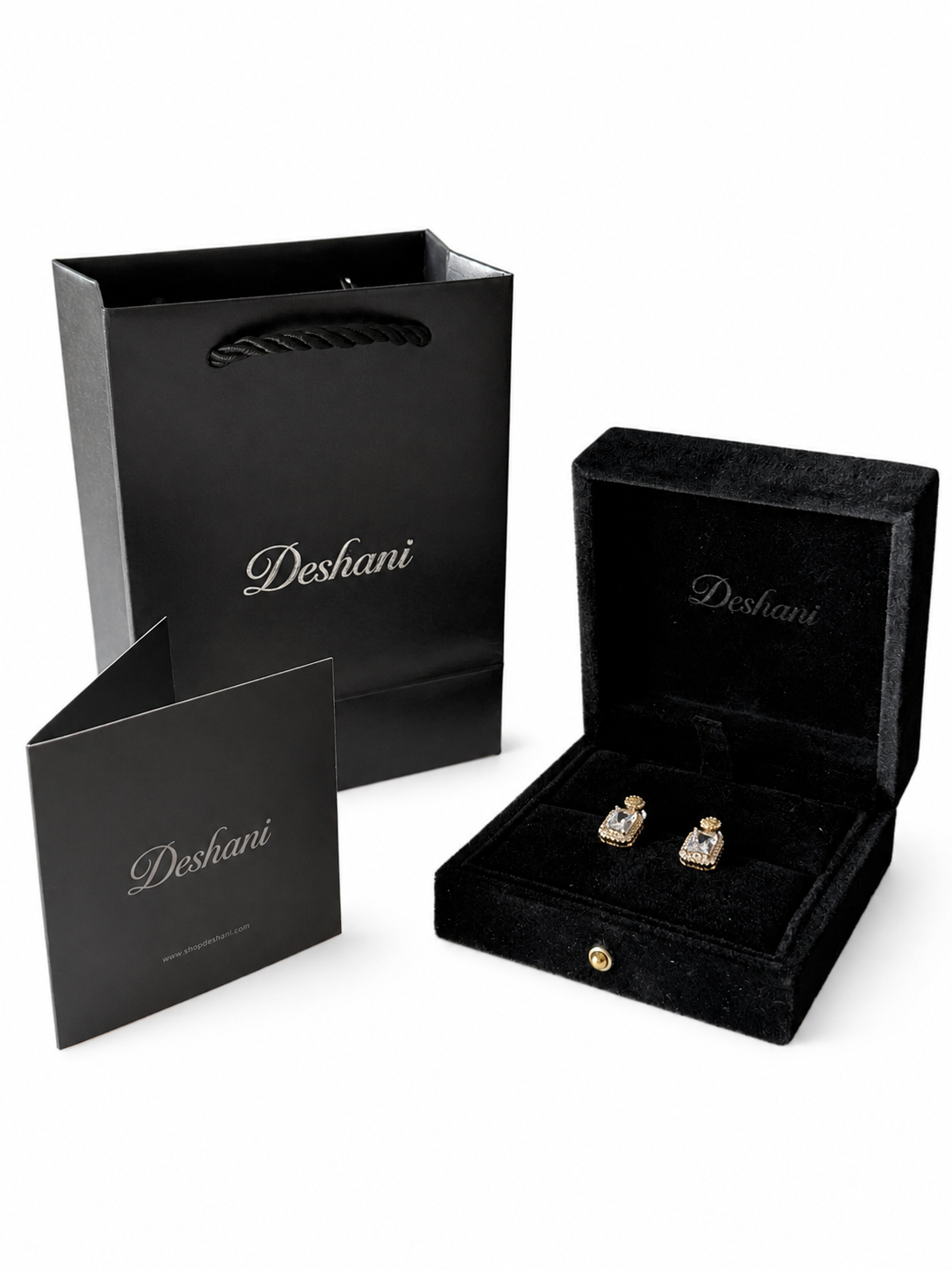 Vintage Square Drop Earrings