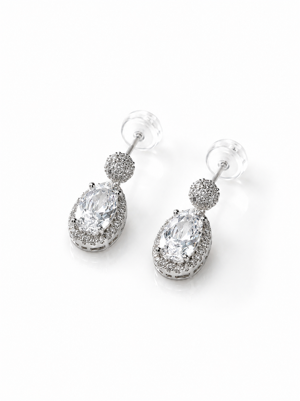 Vintage Oval Drop Earrings