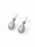 Vintage Oval Drop Earrings