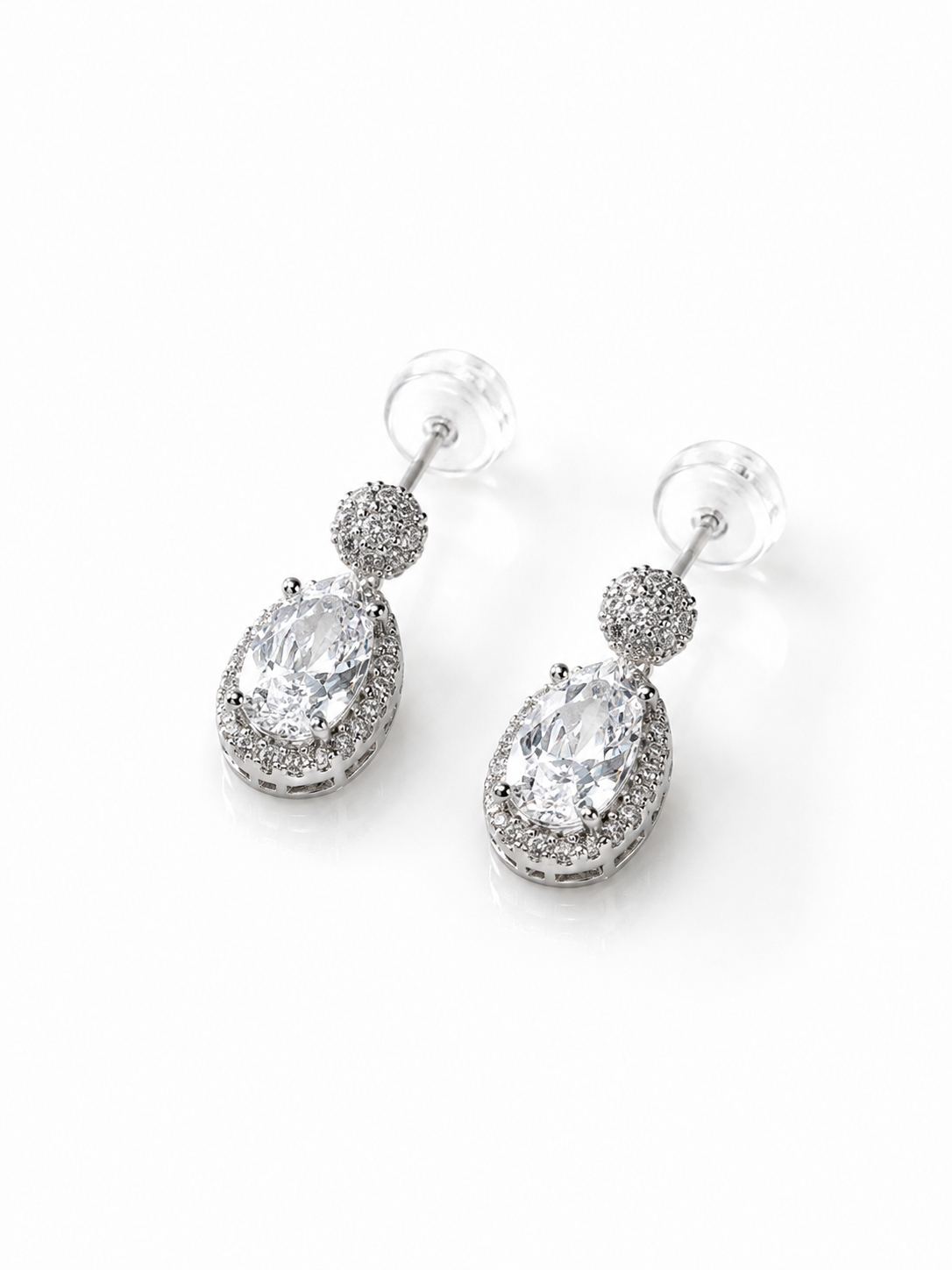 Vintage Oval Drop Earrings
