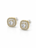 Sunburst Square Earrings