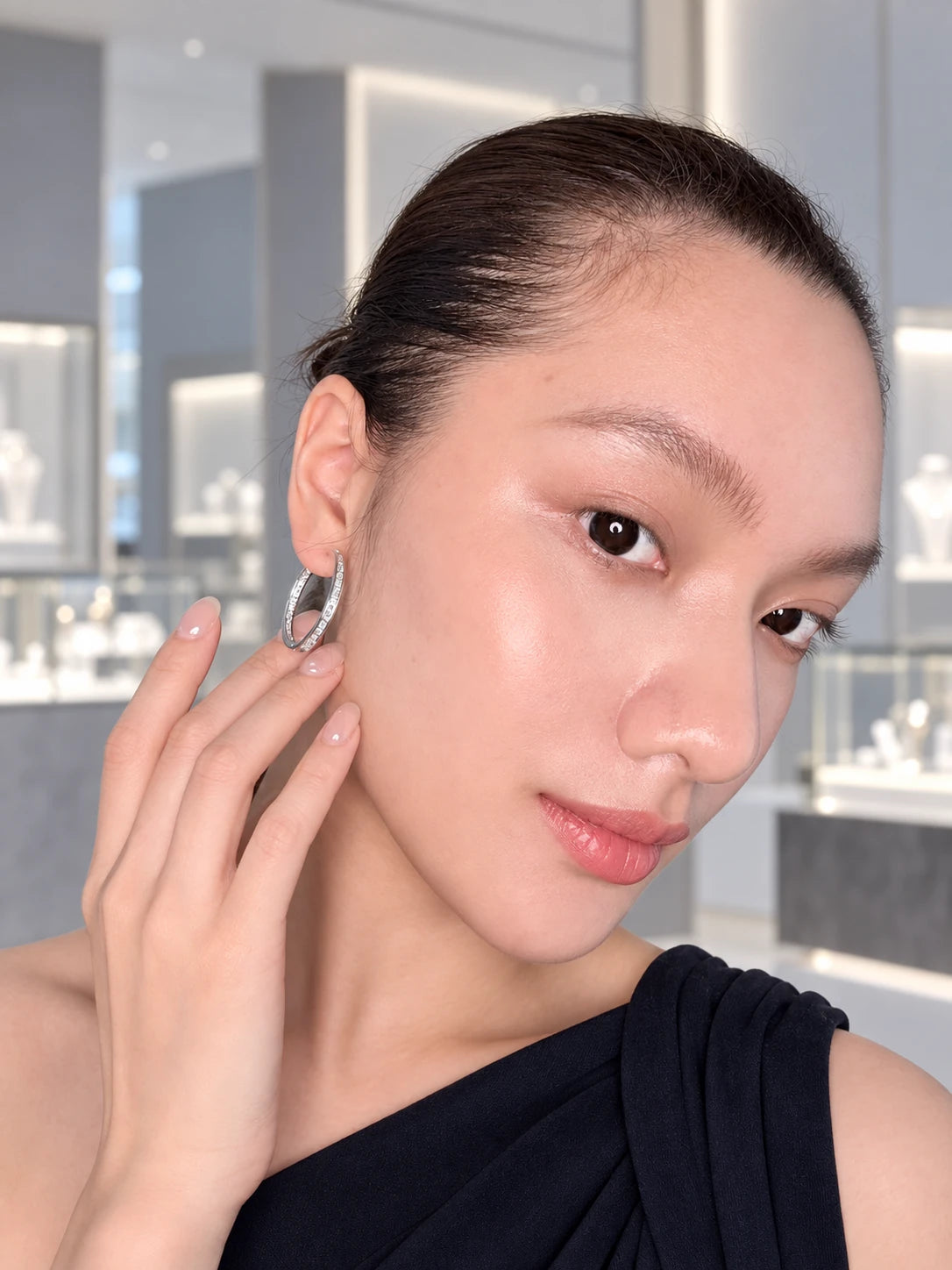 Pav¡§| Buckle Earrings