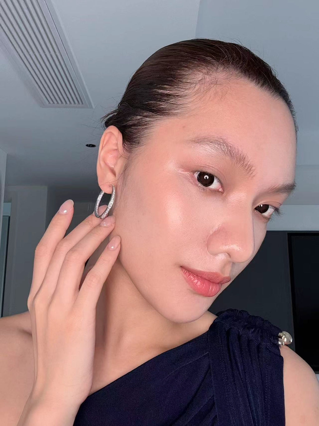 Pavé Buckle Earrings