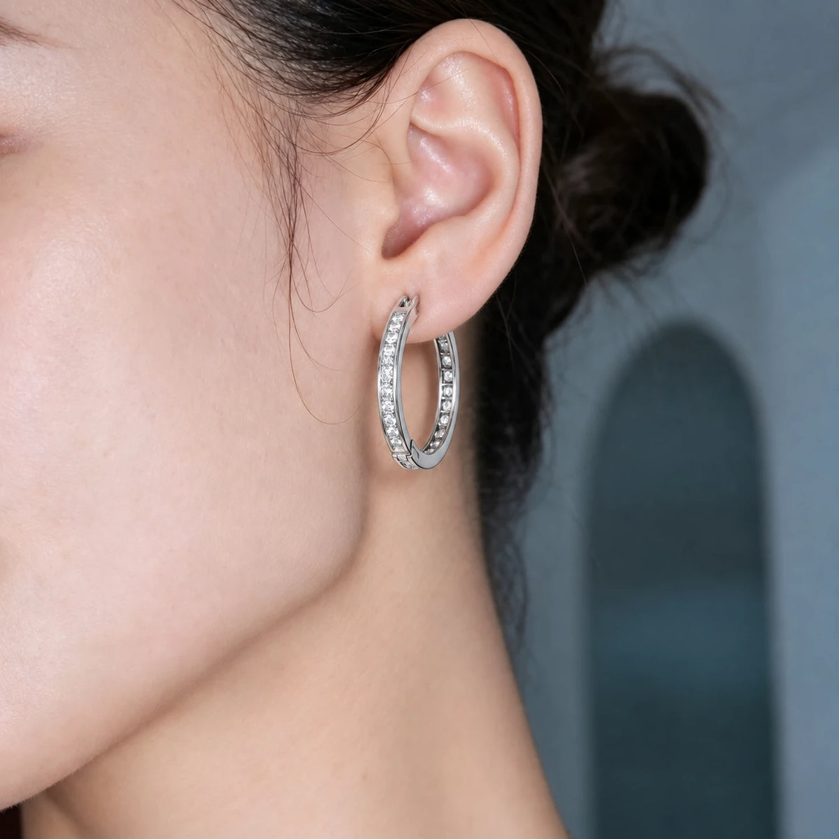 Pav¡§| Buckle Earrings