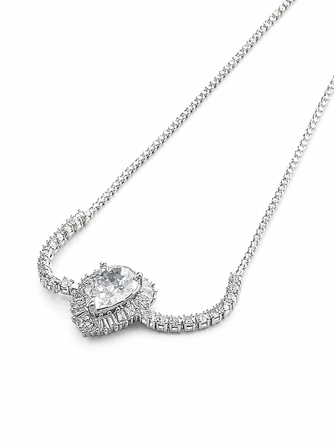 Pear & Baguette CZ Bracelet
