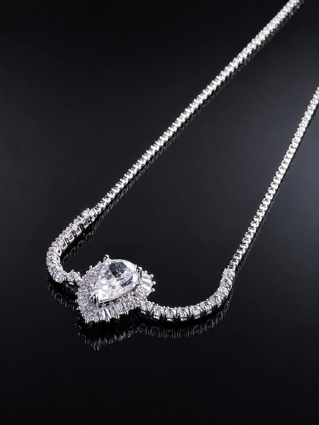 Pear & Baguette CZ Bracelet