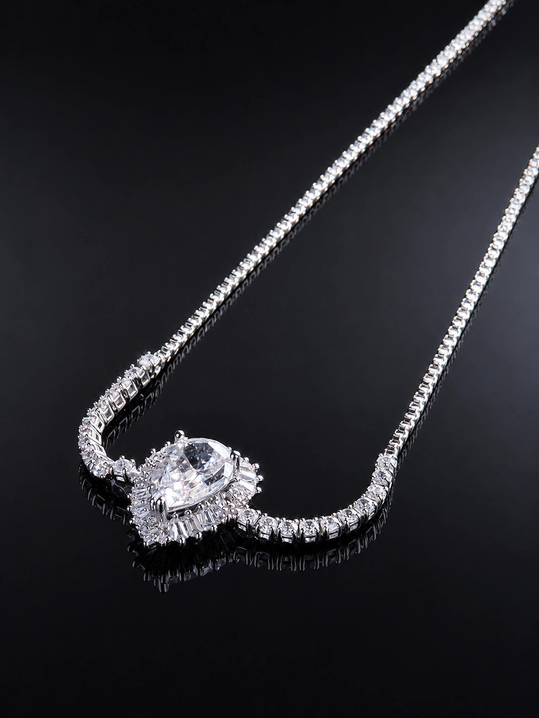 Pear & Baguette CZ Bracelet