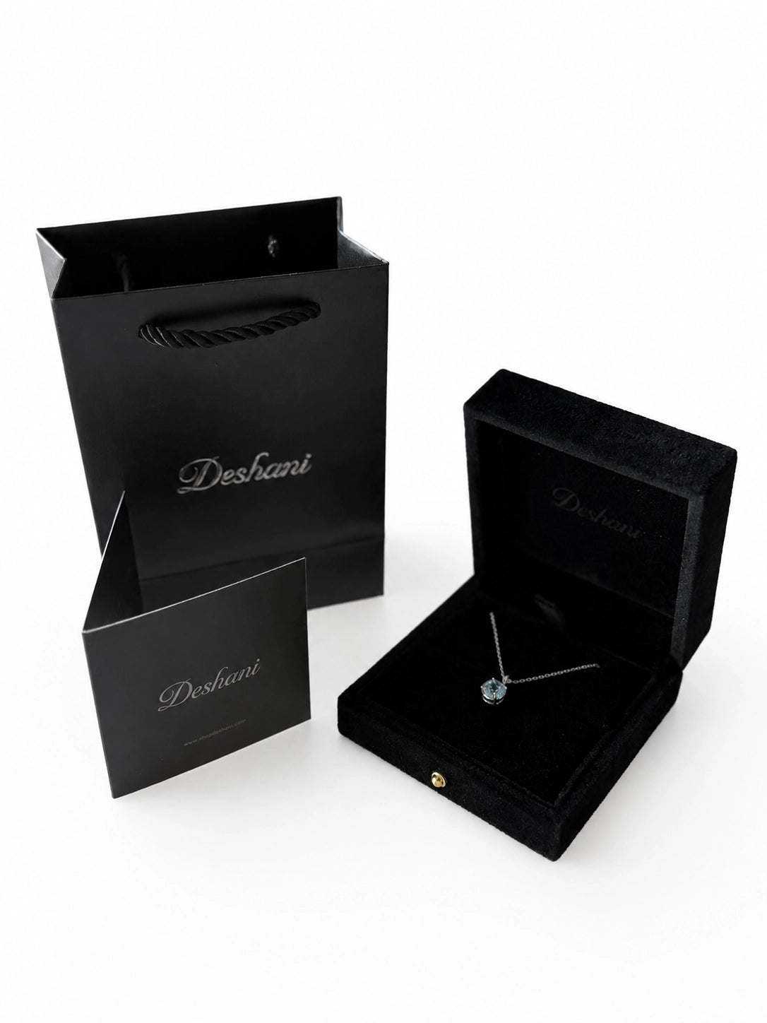 Ice Blue CZ Pendant Necklace