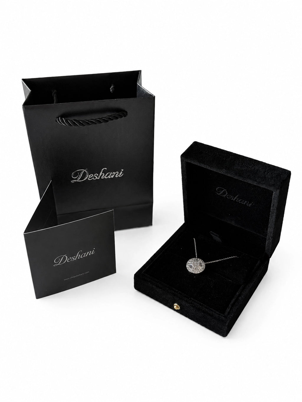 Sunburst CZ Pendant Necklace