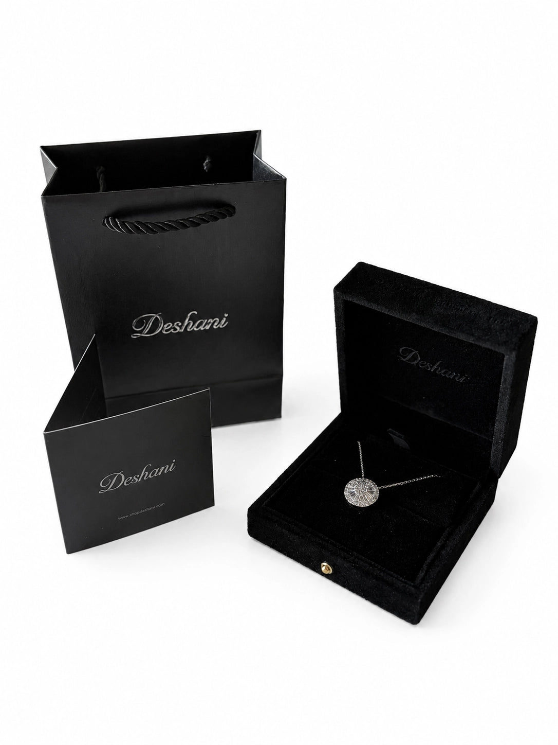 Sunburst CZ Pendant Necklace