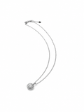 Silver Bezel Layered Necklace