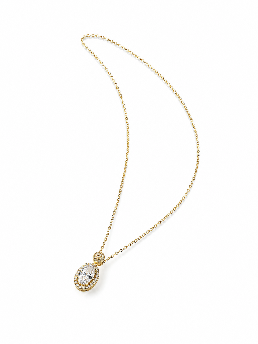 Oval & Marquise Pavé Necklace