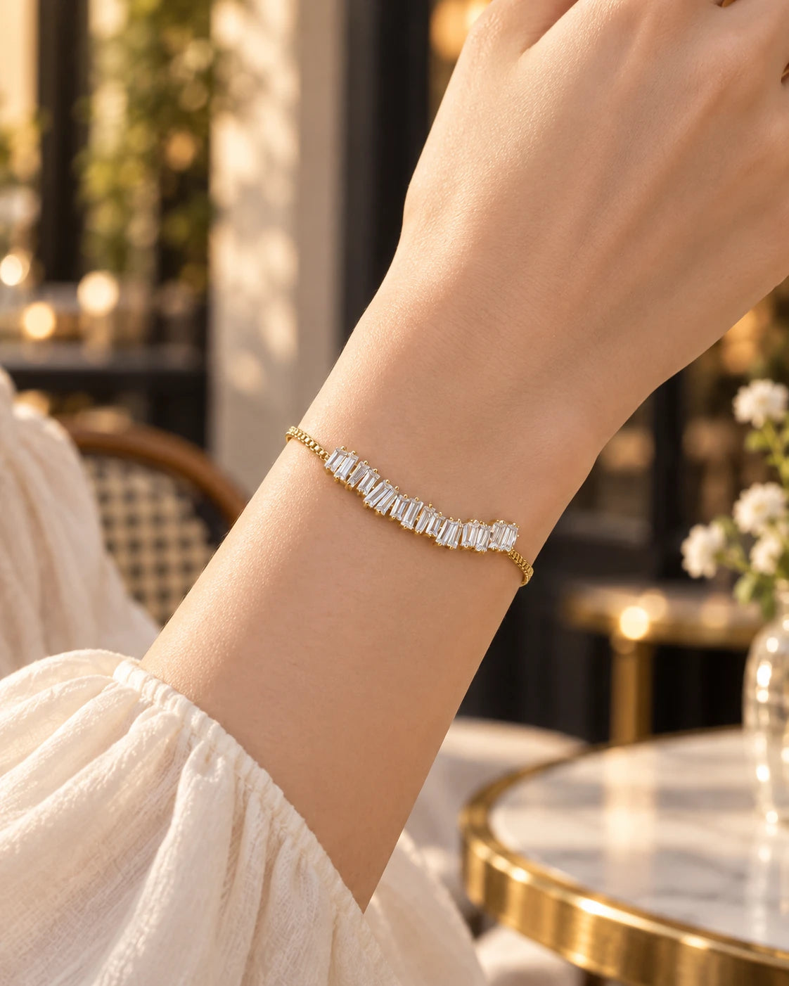 Golden Arc Bracelet