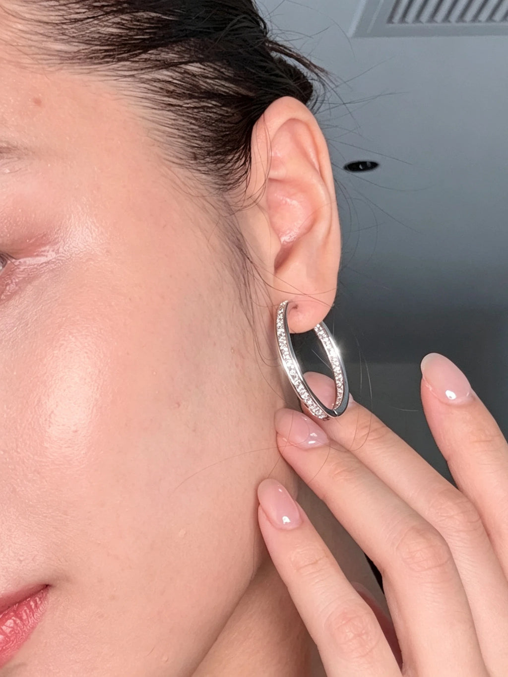 Pavé Buckle Earrings