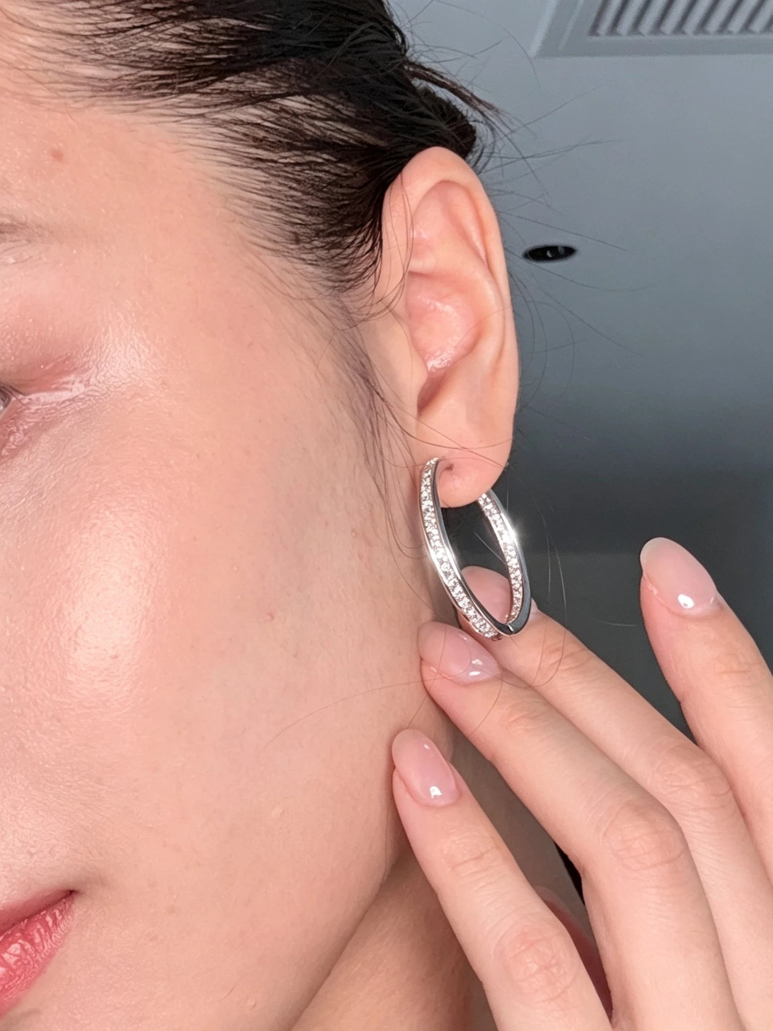 Pavé Buckle Earrings
